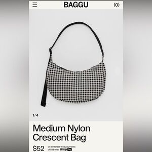 Size medium in black gingham, used 1x